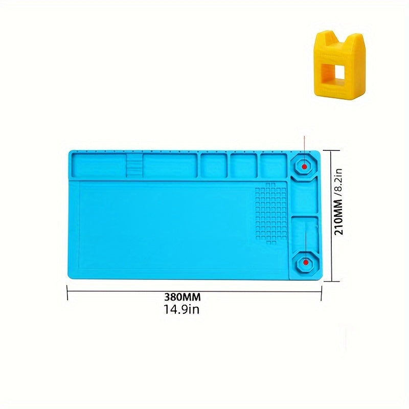 Silicone Repair Mat with Magnetic Tools for Mobile Phone and Computer Repair High-Temperature Welding