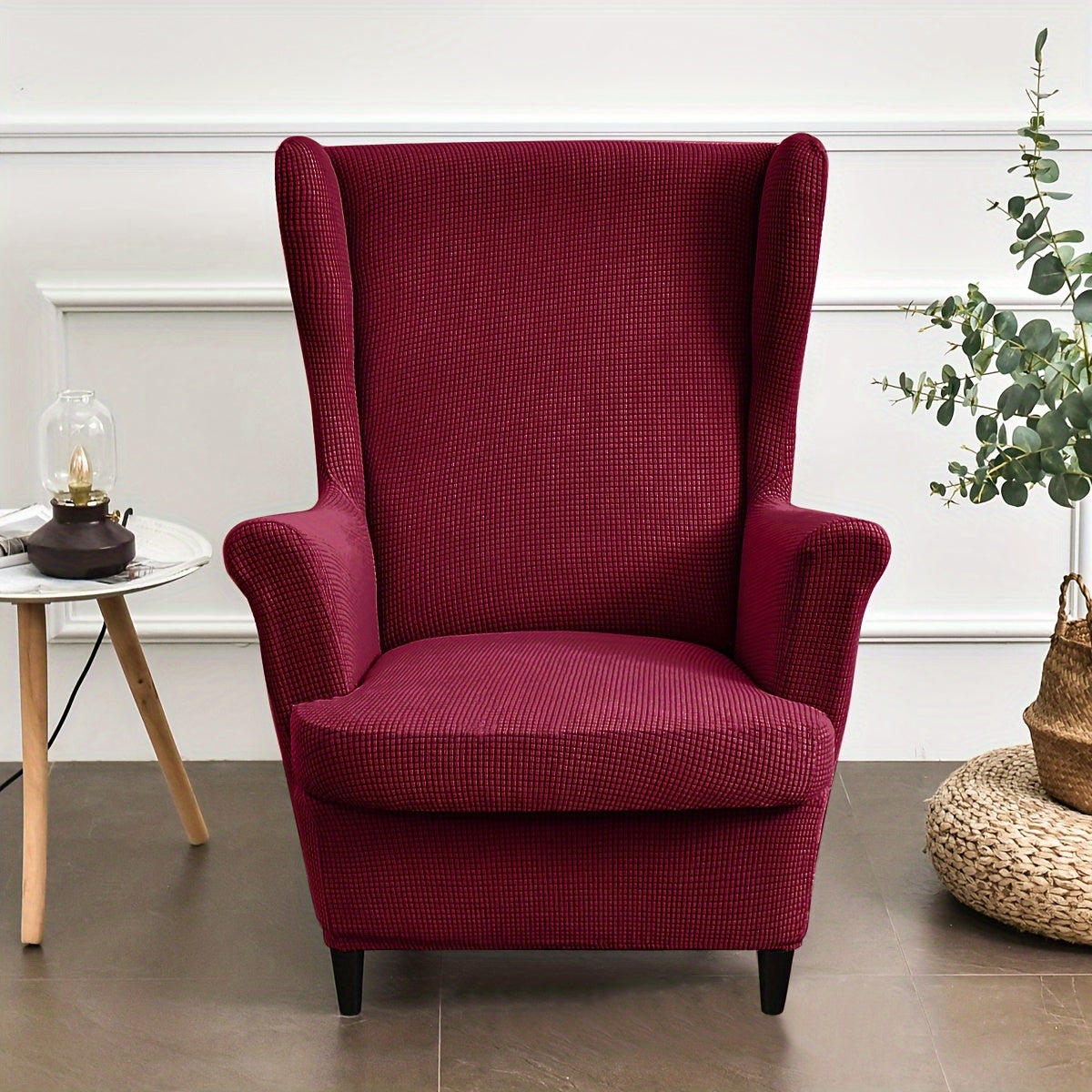 Гибкий жаккардовый чехол для стула с эластичной посадкой, защищает диваны всех размеров, можно стирать в машине.