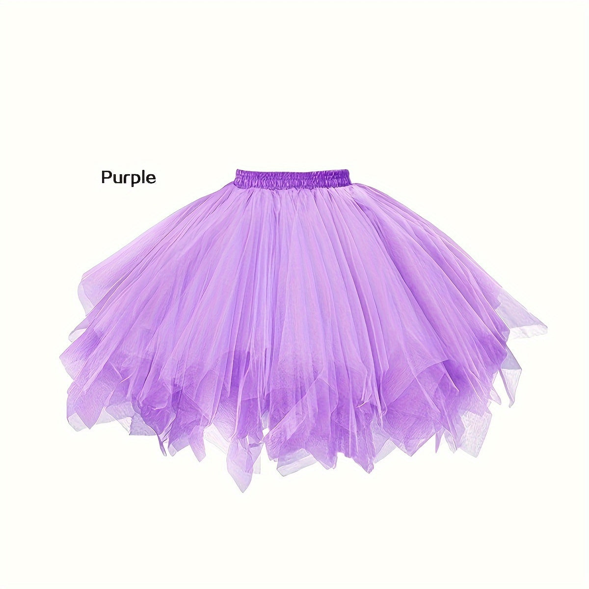 Falda de tul para niñas, para bodas y fiestas, cintura elástica, rosa, talla 3T