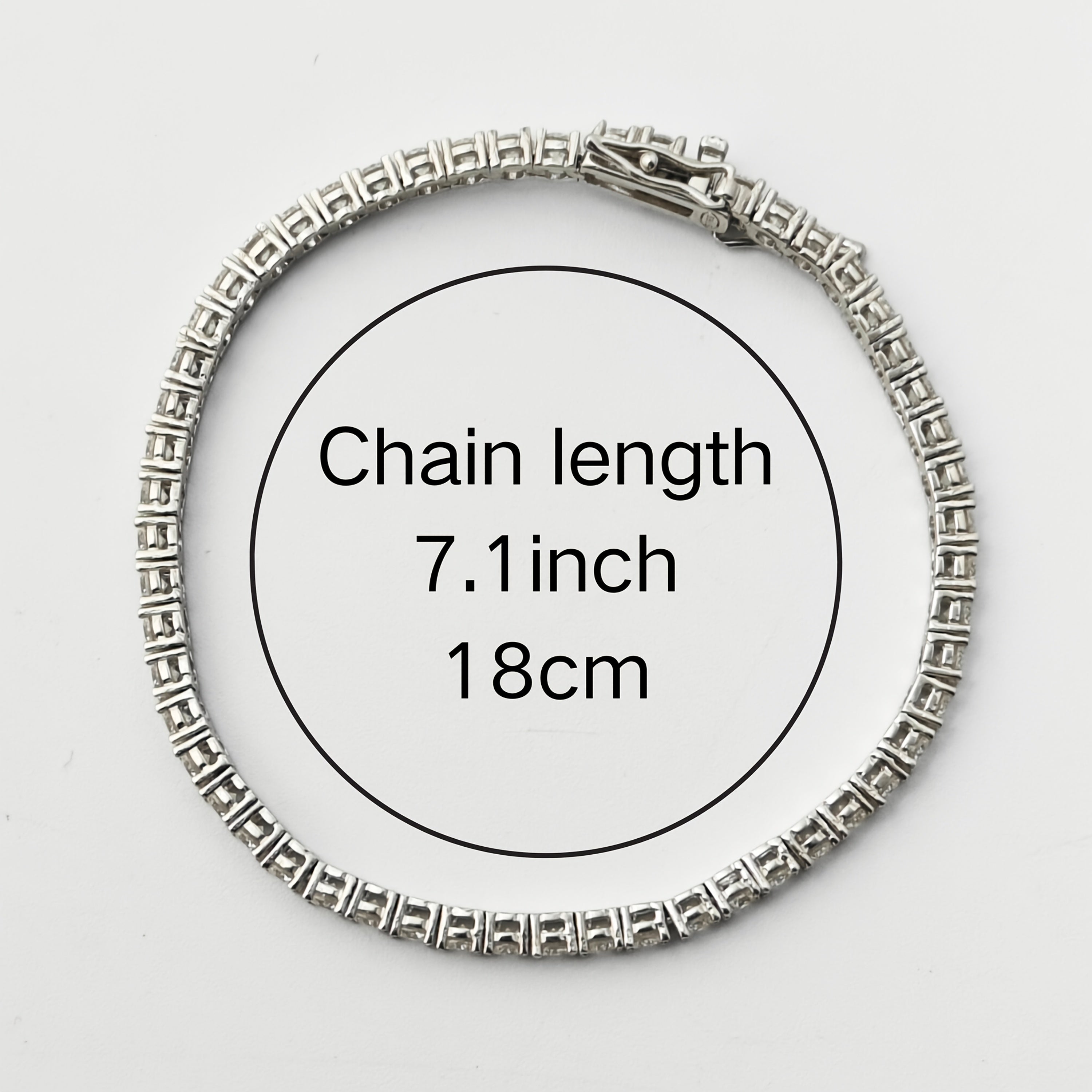 Moissanite Tennis Bracelet Sterling Silver Square Cut Elegant Jewelry for Women