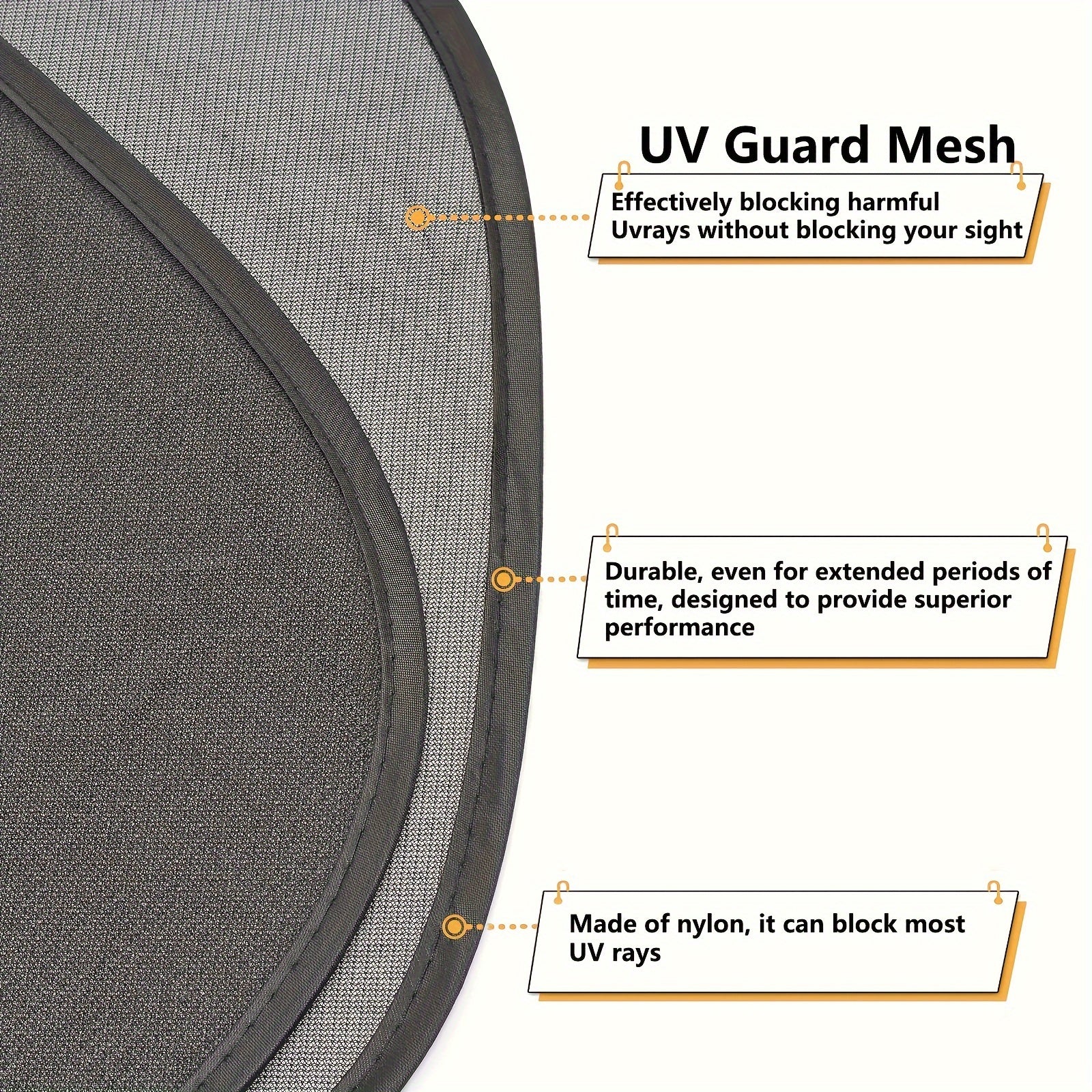 Avtomobil quyosh nuri visor yon blokirovka qopqog'i qoraqurush pardasi issiqlik izolyatsiyasi UV himoyasi antiglare