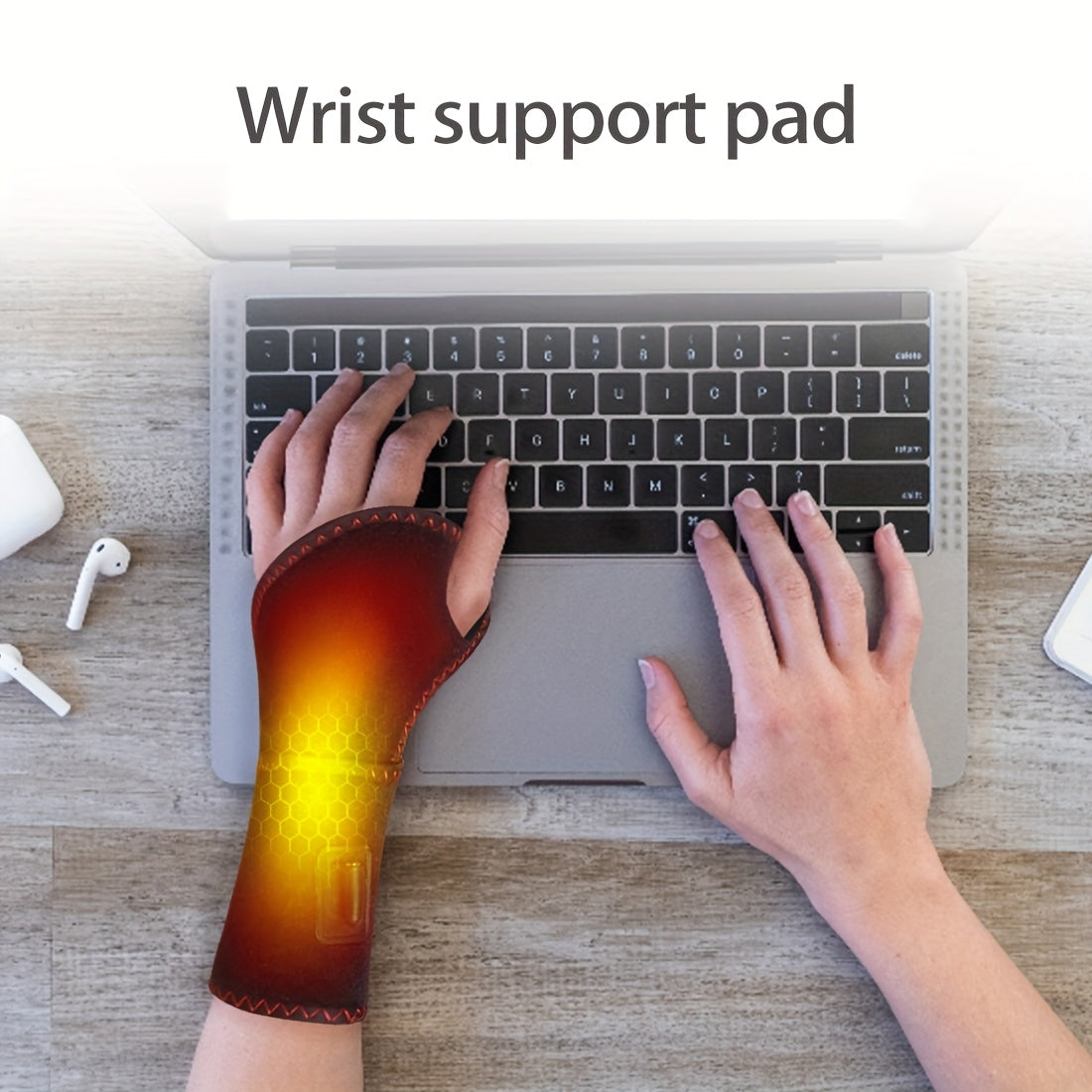 Universal USB Wrist Support Pad with Temperature Control for Home Office