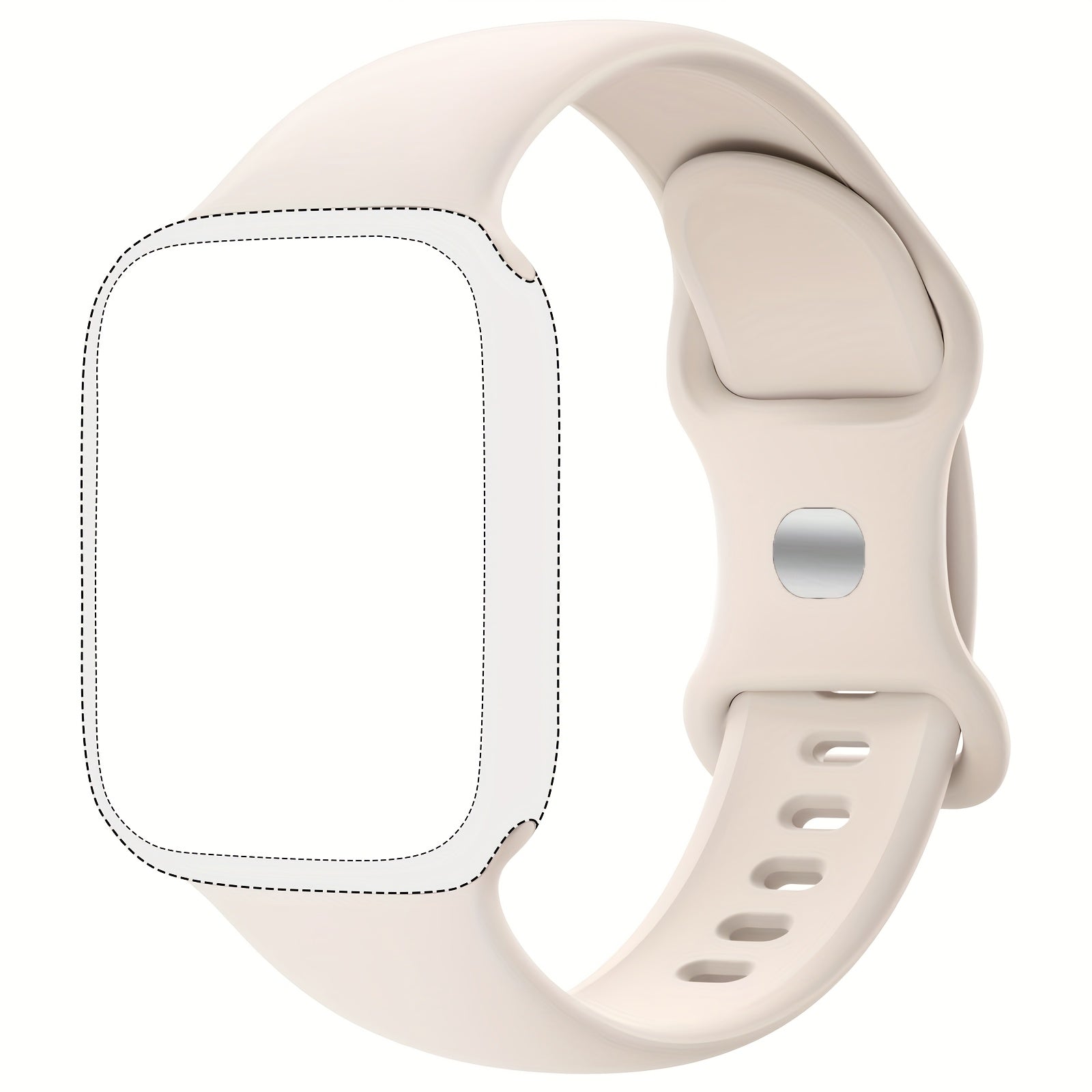 Silicone Sport Watch Band for Men and Women Waterproof Flexible Compatible with Apple Watch Series