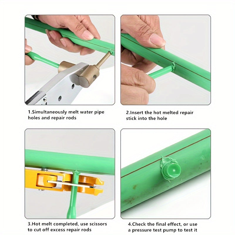 Metal PPR Pipe Leak Repair Kit with Hot Melt Die for Fast Hole Filling