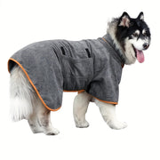 Dog Microfiber Pet Bath Towel Soft Absorbent Grooming Robe for Drying