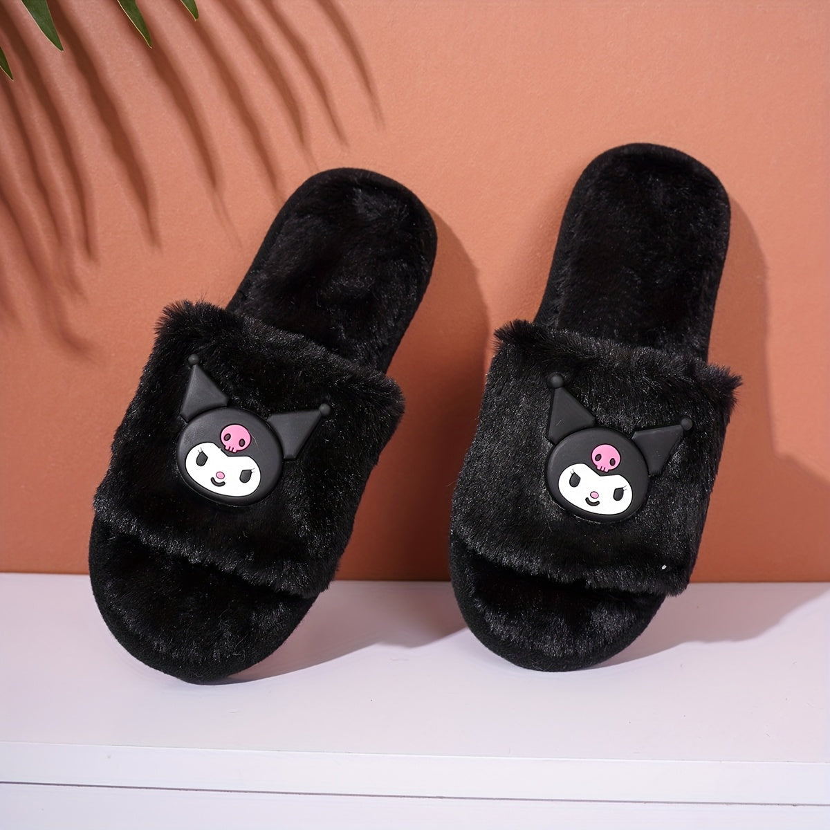 Women's Plush Slip-On Slippers Soft Comfort Indoor House Shoes