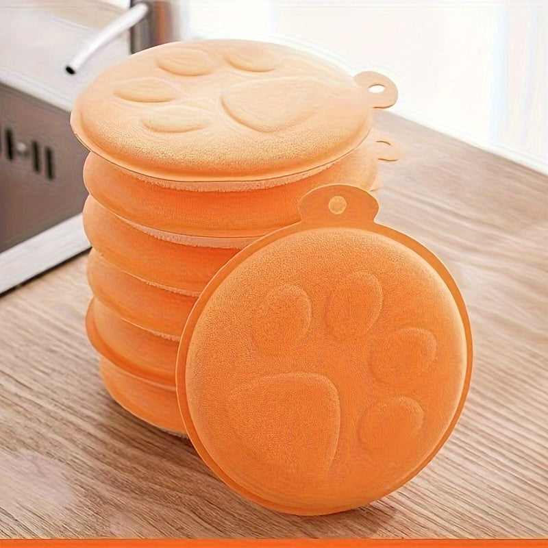 Set of 2 Thick Double-Sided Dishwashing Sponges with Rich Foam and Absorbency