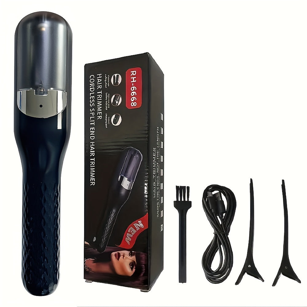 Беспроводной USB перезаряжаемый триммер для поврежденных волос и секущихся кончиков