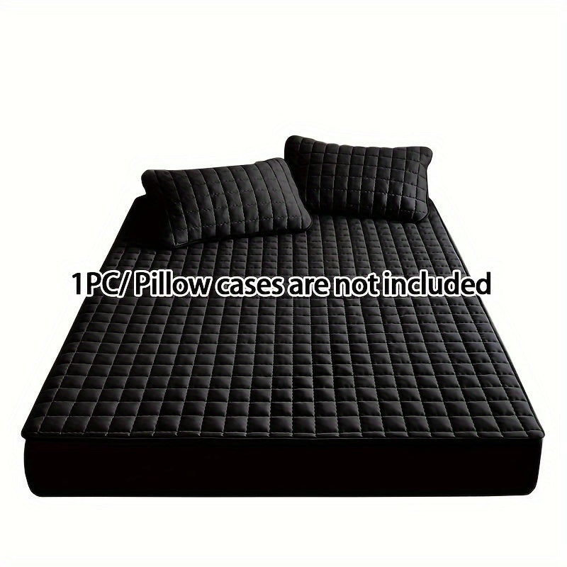 Waterproof TPU Fitted Sheet Thickened Quilted Breathable Soft and Comfortable Square Color