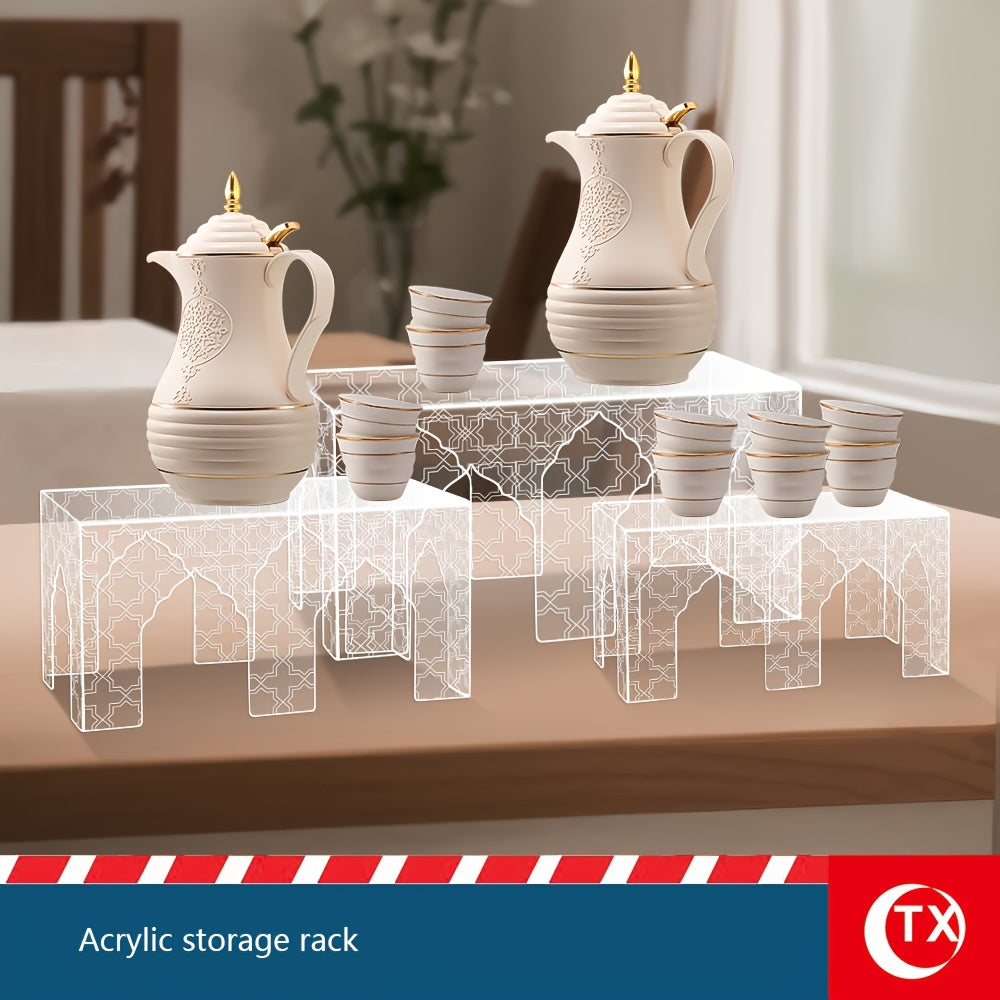 Ramadan-Inspired Castle Shelves in 3 Sizes for Storage Display and Serving