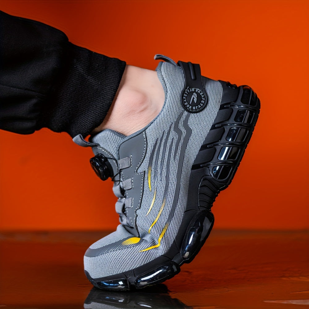 Zapatillas de seguridad con punta de acero y transpirables para todo tipo de estaciones