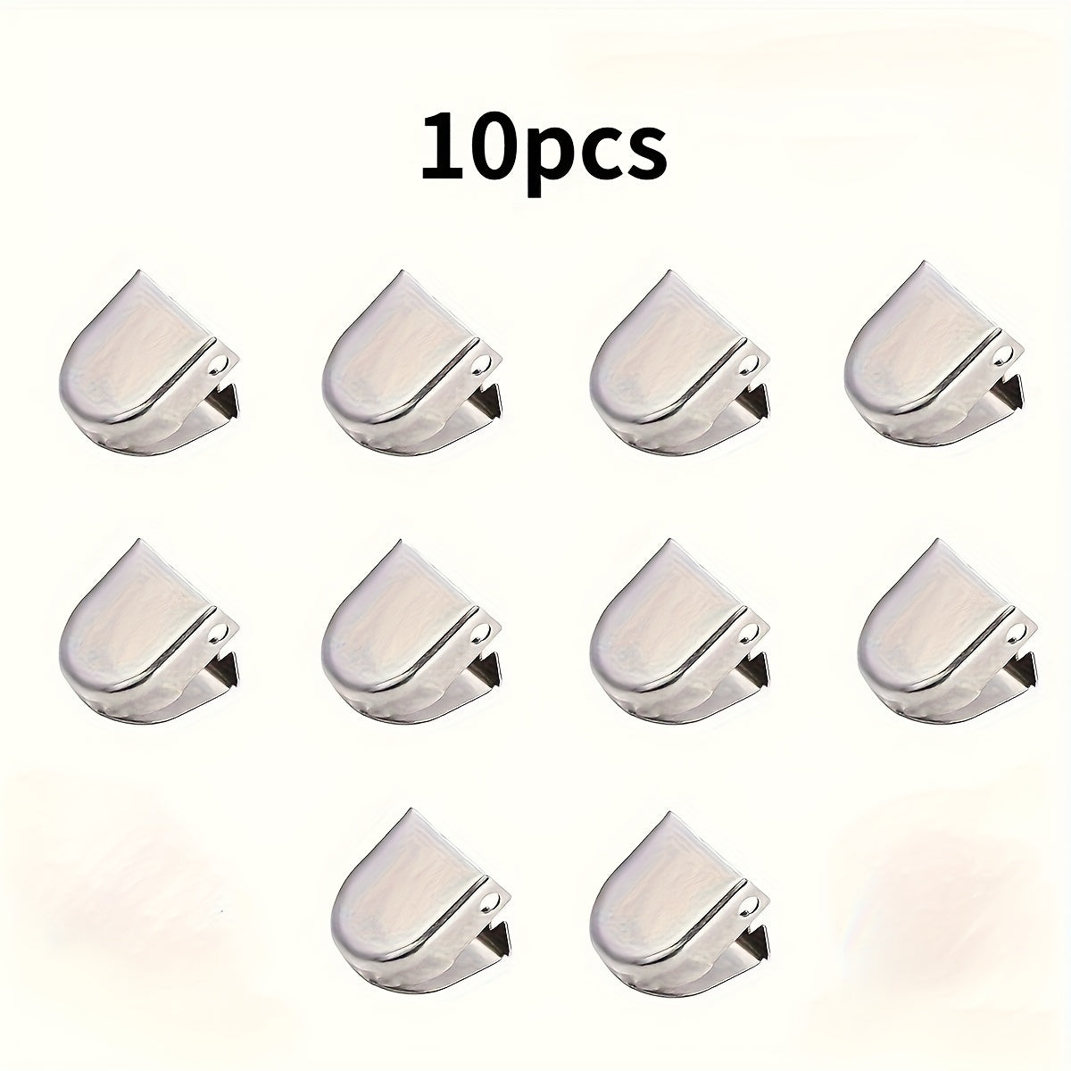 10Pcs Metal Shoe Lace Clips No-Tie Fasteners for Sports Shoes