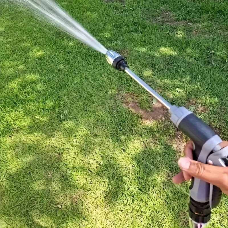 High-Pressure Car Wash Gun with Multifunctional Garden Hose Nozzle and Adjustable Rod Sprayer
