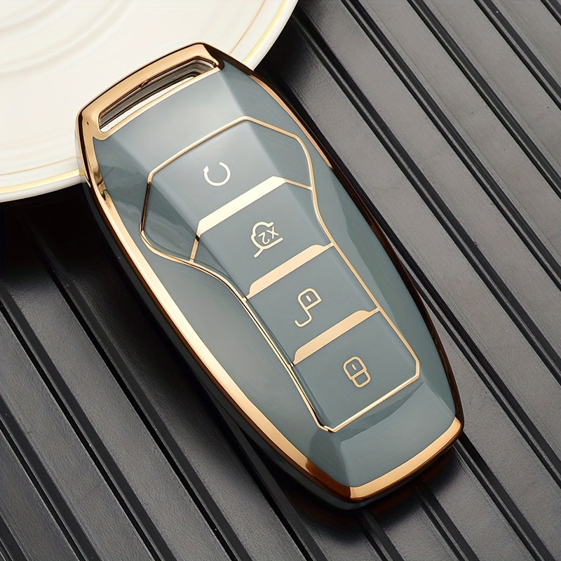 Avtomobil kaliti qopqog'i yumshoq silikon kalit qutisi Smart Start masofadan boshqarish uchun himoya