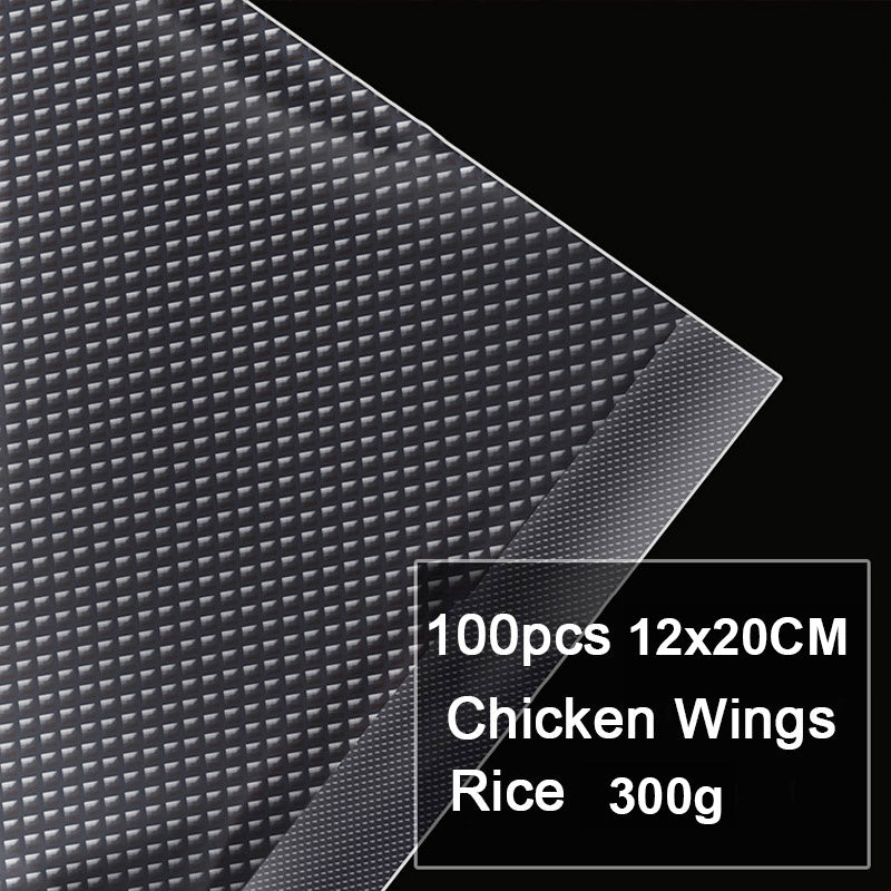 100 Pieces Vacuum Sealer Bags Food Storage Plastic Bags for Food Preservation