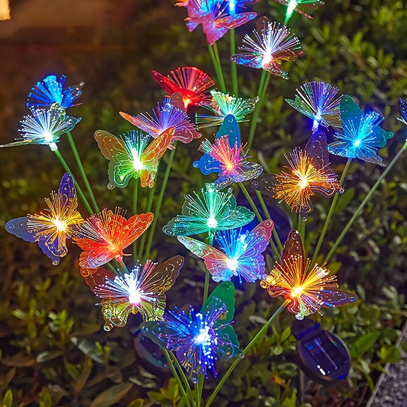 Outdoor Solar Butterfly Lights with Smart Sensor for Garden Path and Patio Lighting