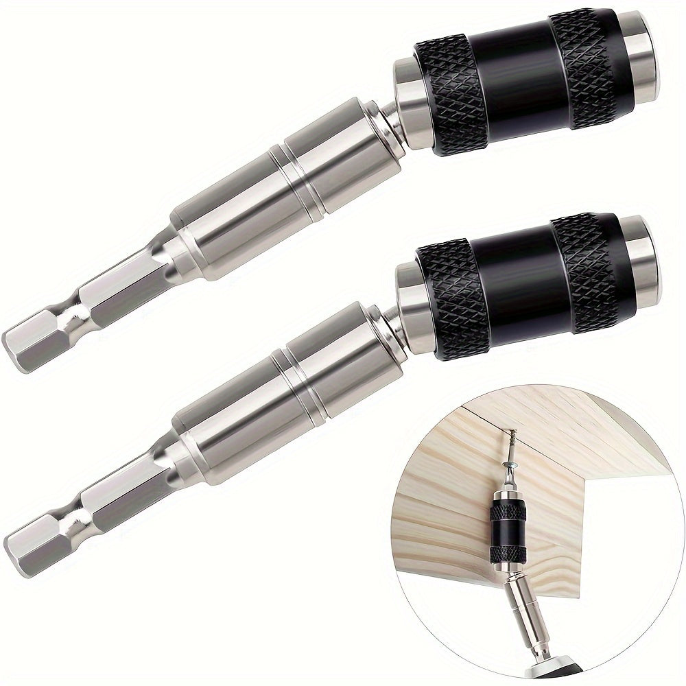 Magnetic Drill Bit Holder 1/4 Inch Hex Quick Change Chrome Vanadium Black