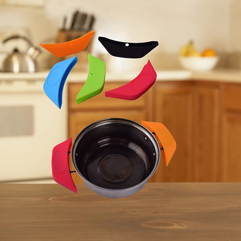 Silicone Pot Handle Covers Heat Resistant Dishwasher Safe Fits Cast Iron Pans