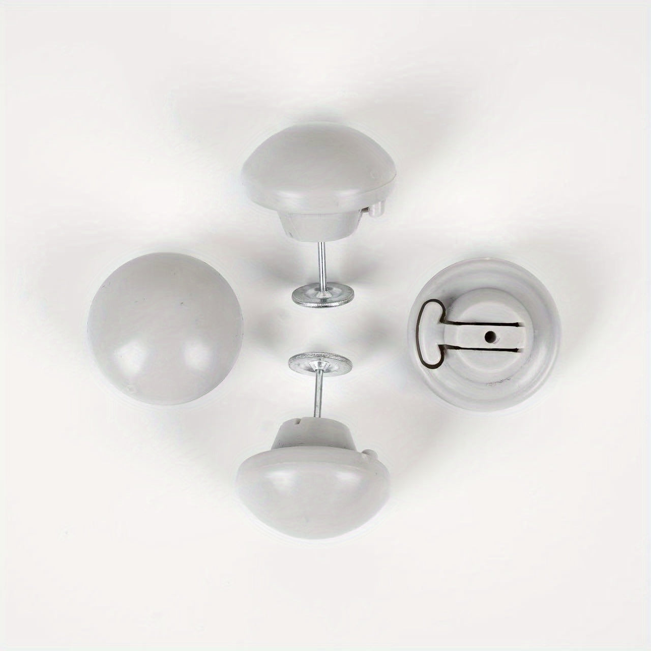 Set of 8 Grey Mushroom Bed Sheet Clips Invisible Duvet Cover Fasteners Machine Washable