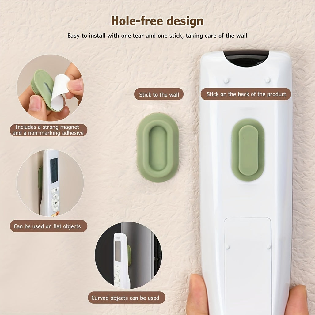 Soporte magnético para mando a distancia en silicona para pared, sin taladro, pack de 1, 2 o 4