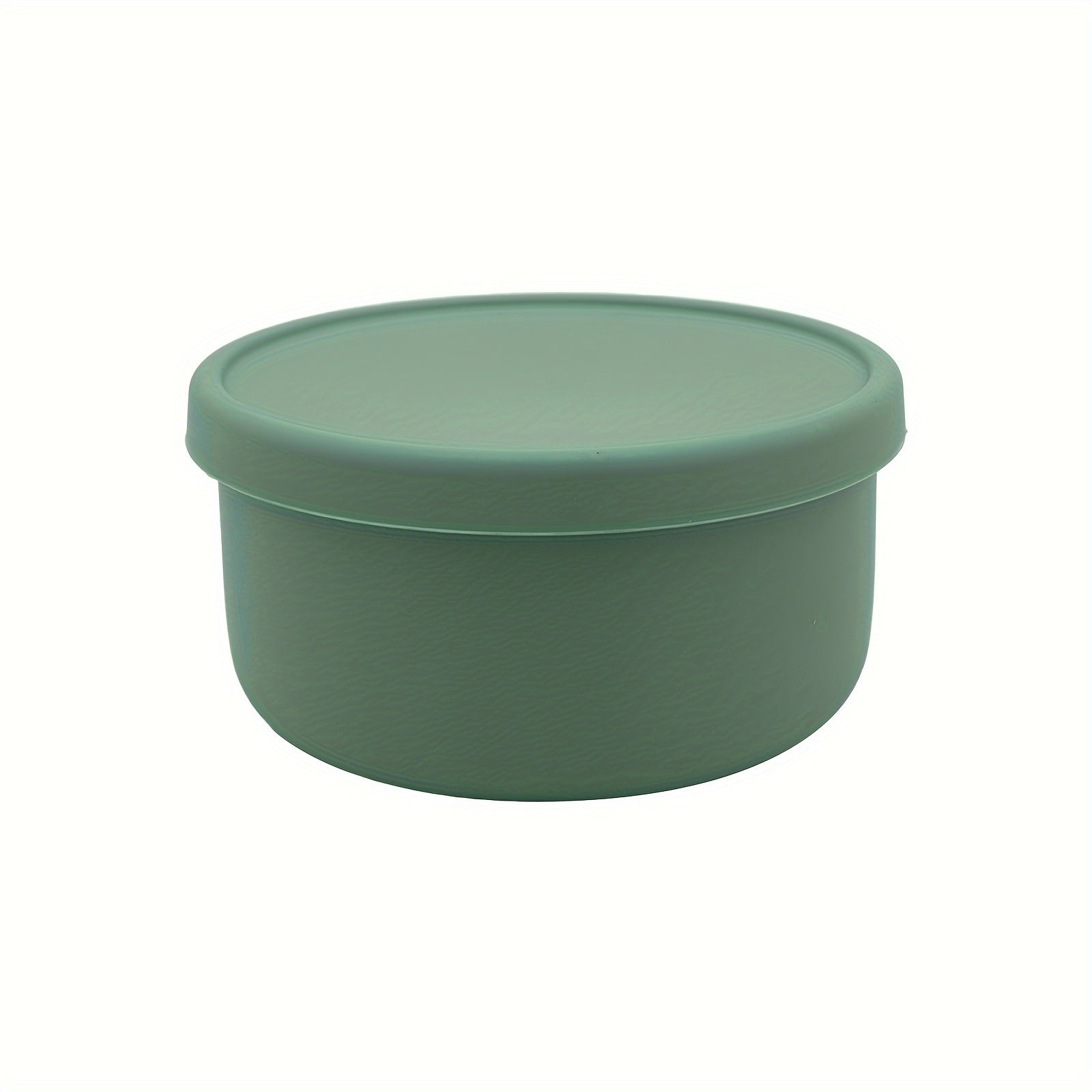 Multi-Functional Silicone Storage Container Microwave Freezer BPA-Free Circular Kitchen with Flip-Top