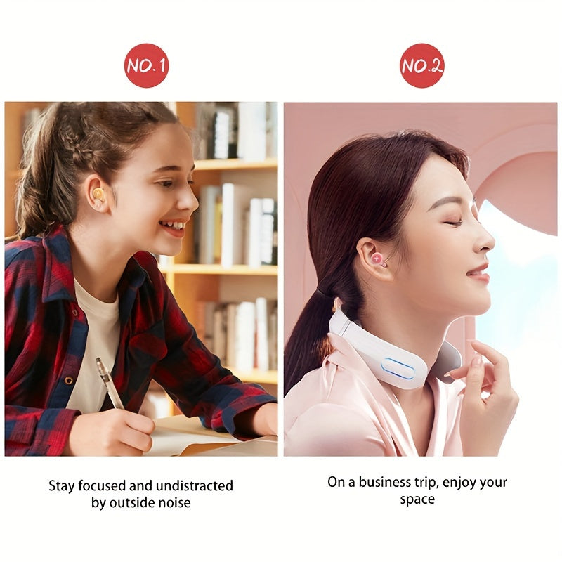 Silicone Earplugs for Sleep Noise Reduction Reusable for Dorms and Travel