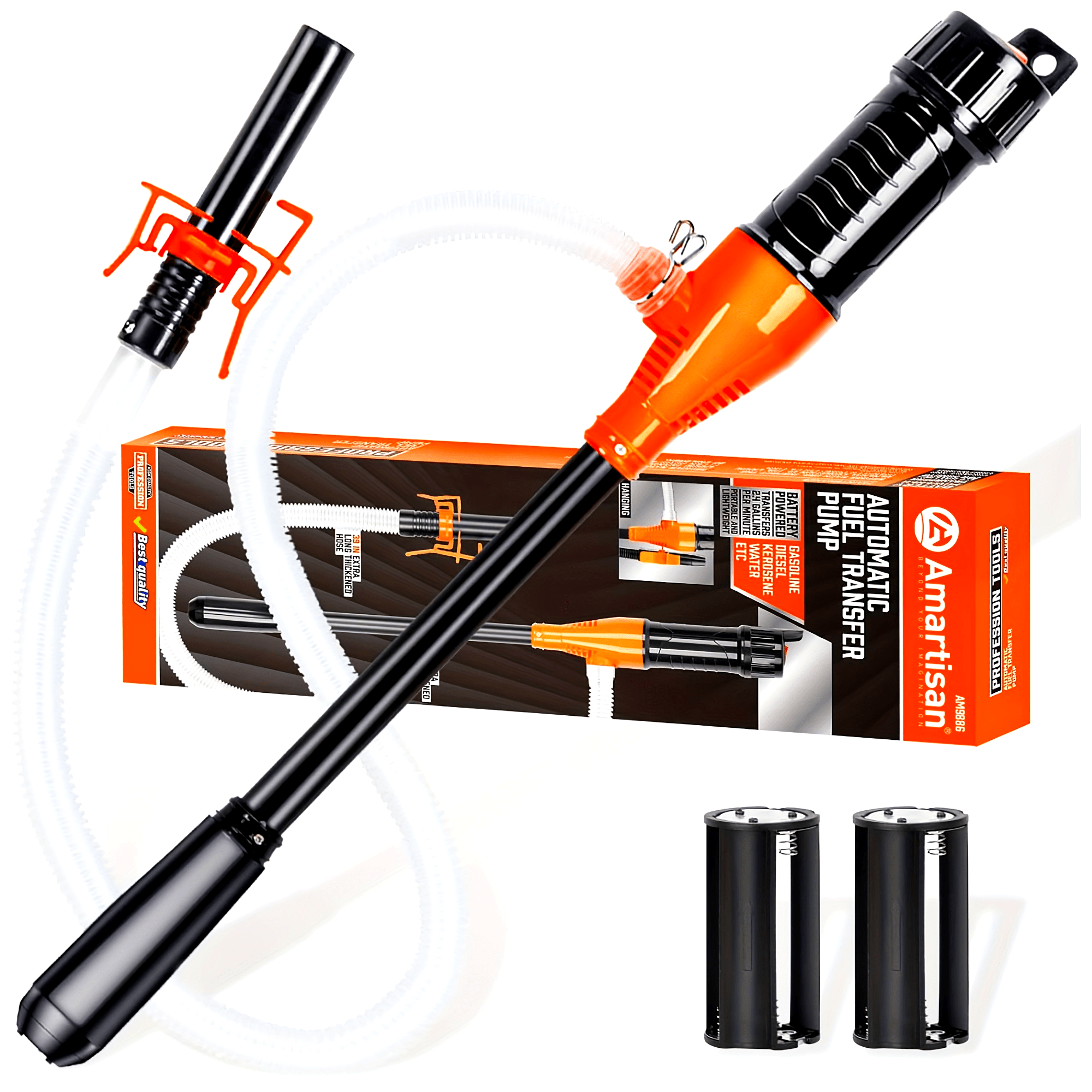 Electric Fuel Transfer Pump for Water and Oil 2.6 GPM Auto Tank Pump