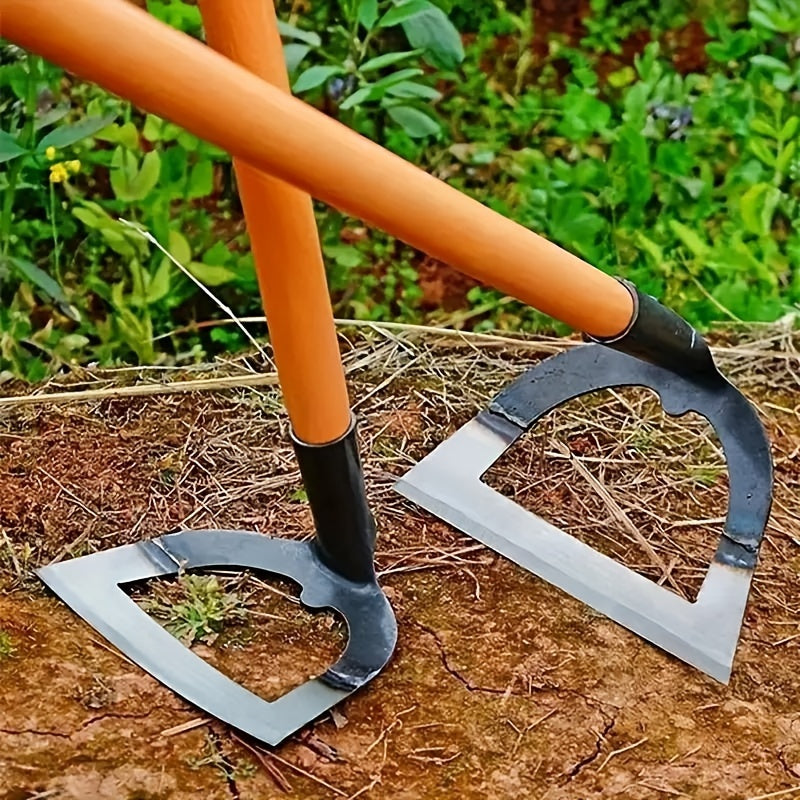 Heavy Duty Manganese Steel Garden Hoe for Weeding and Lawn Care Large Hollow Tool