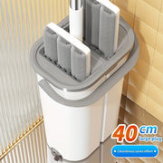 O'z qo'llaringizni po'latdan yasalgan mikroto'qima padiga ega bo'lgan o'z-o'zini yuvuvchi va qurituvchi tekis mopa tizimiga olib qo'ying, bu uy va ofis sharoitlarida foydalanish uchun ideal. Ushbu ko'p funksiyali mop yashash xonasi, yotoqxona, hammom va