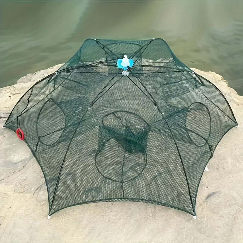 Portable Green Nylon Fishing Net Trap for Shrimp Crab and Fish