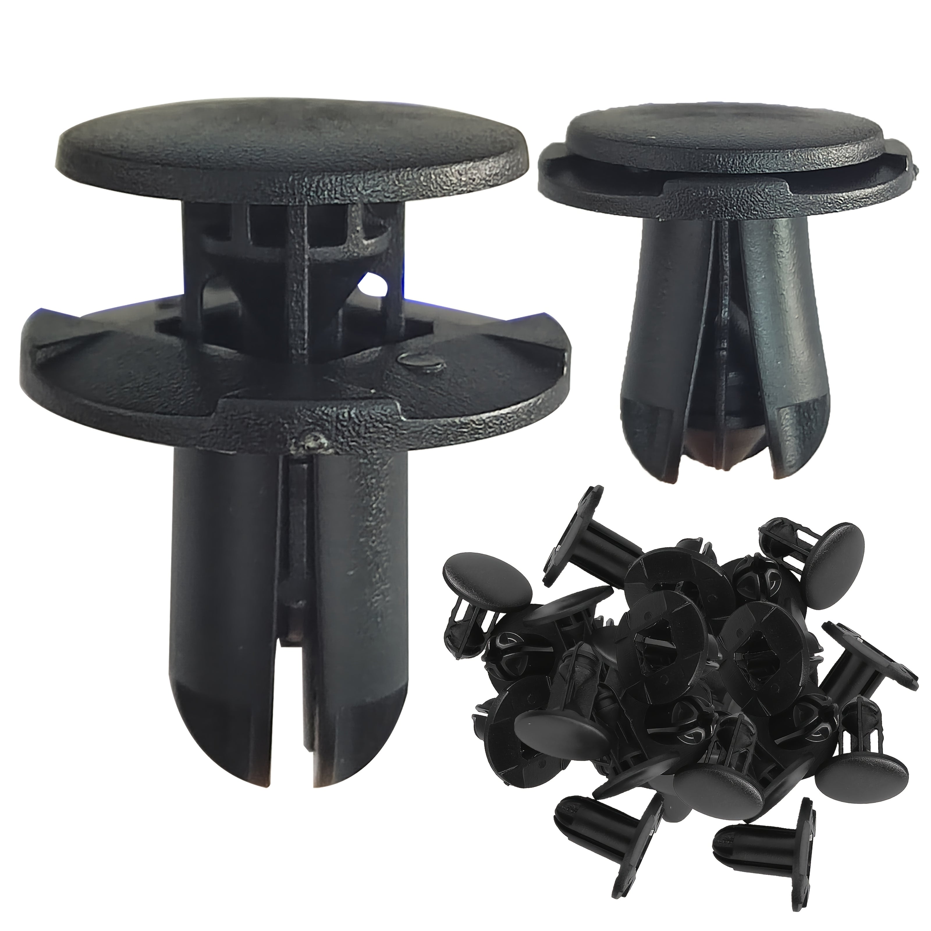 Pack de 10/30/50 Clips de retención de panel de revestimiento de carrocería de plástico de tipo empuje