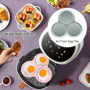 Silicone Air Fryer Baking Mats Set Non-Stick Reusable Muffin Egg Molds