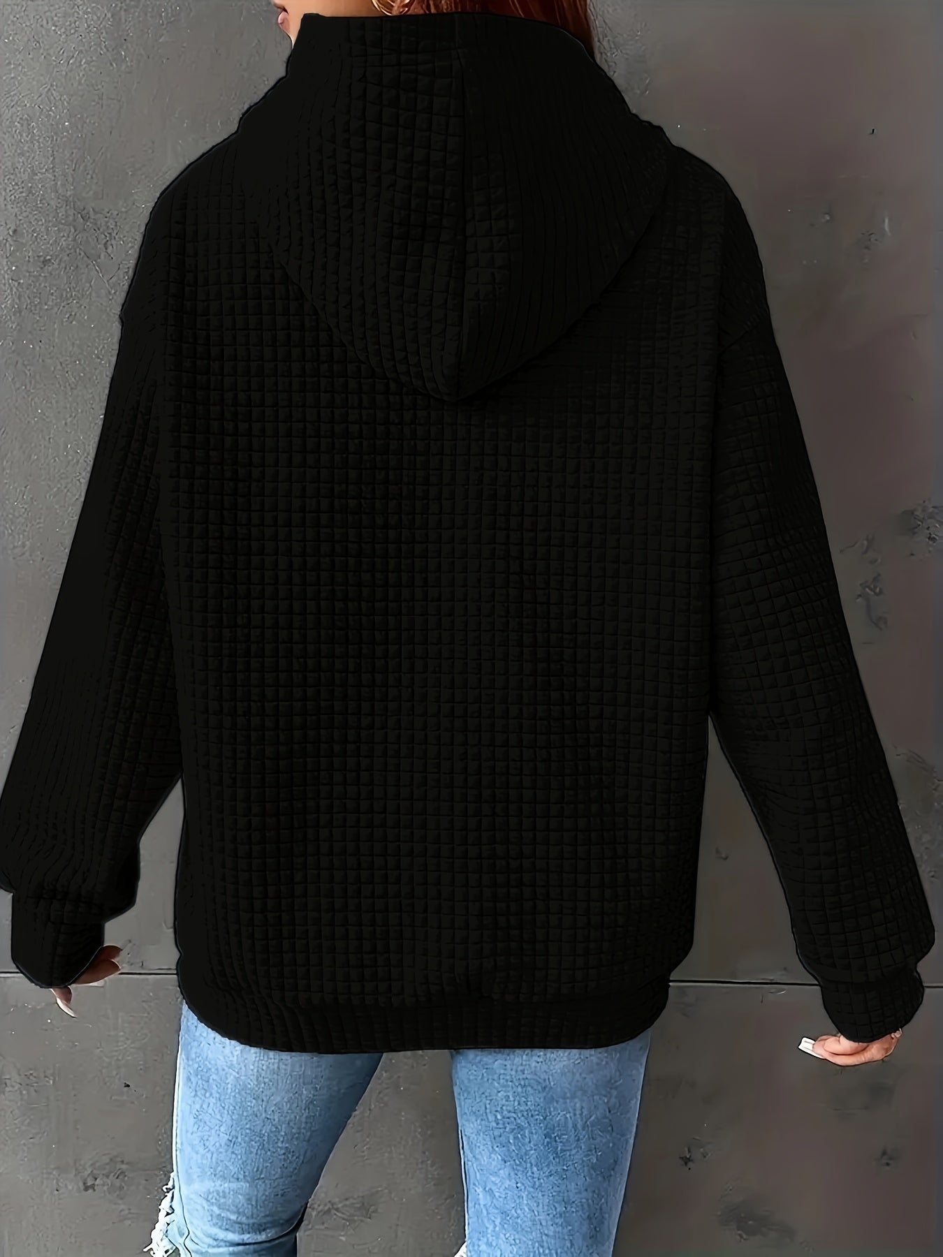 Plus Size Womens Hooded Sweatshirt with Rhinestone Paw Print Pullover