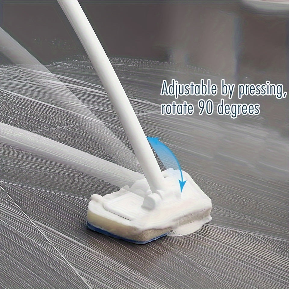 Versatile Cleaning Brush with Swivel Head and Long Handle for Bathroom Kitchen Car