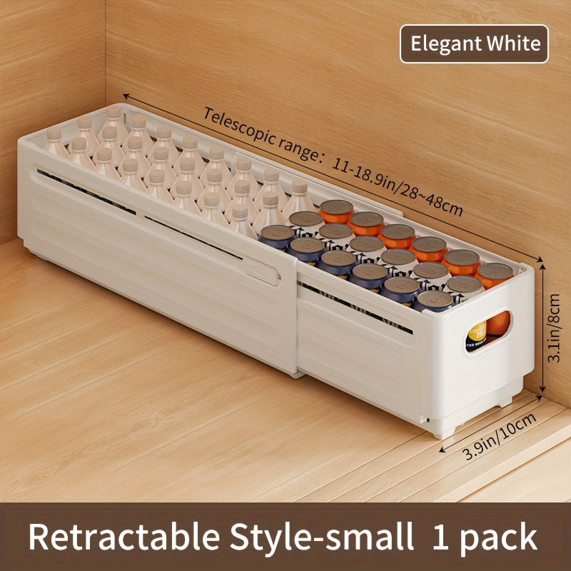 Caja de almacenamiento de ropa expandible con recipiente de plástico retráctil para cocina, dormitorio, baño y oficina