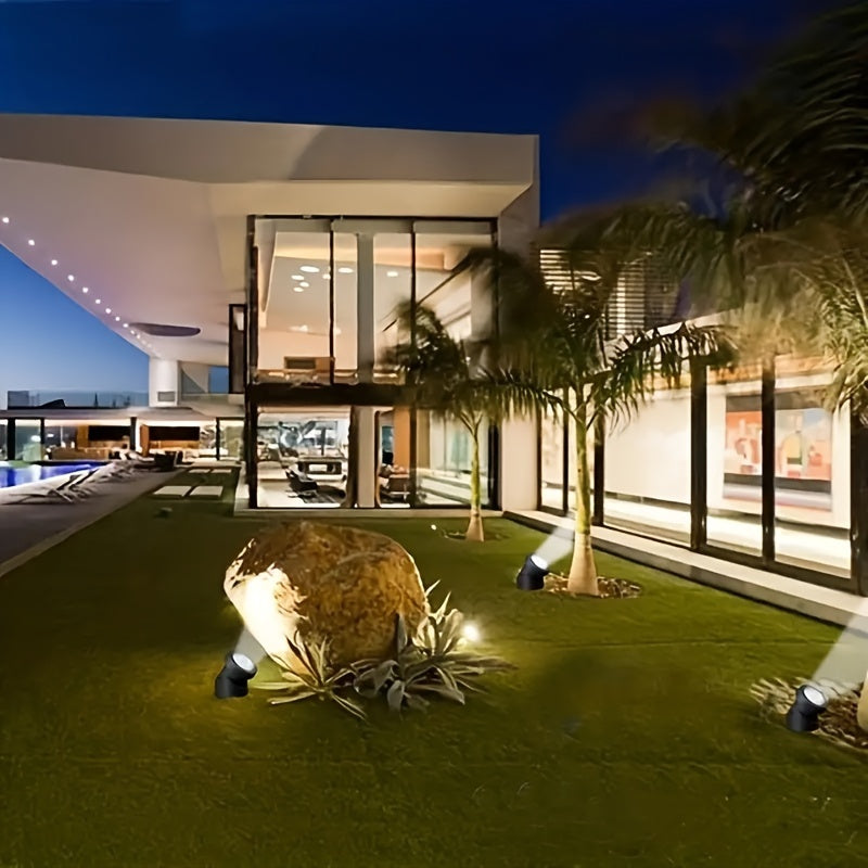 Luces de estanque solares con 6 LED, iluminación de seguridad exterior sumergible para jardines y fuentes