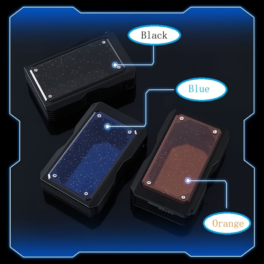 Unisex Metal Cigarette Case Holds Multiple Sizes Portable Gift