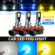LED Car Fog Light Bulb 12V White Ice Blue H11 H8 Indicator Daytime Running