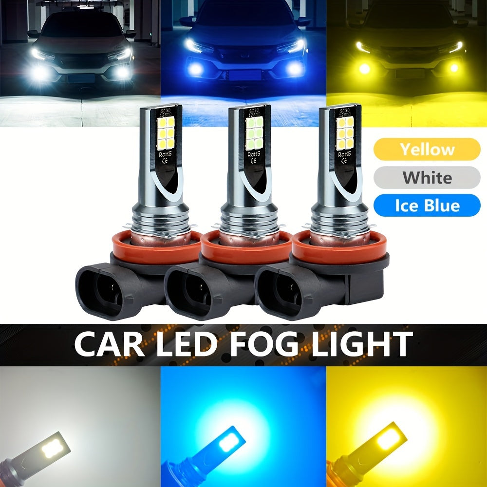 LED Car Fog Light Bulb 12V White Ice Blue H11 H8 Indicator Daytime Running