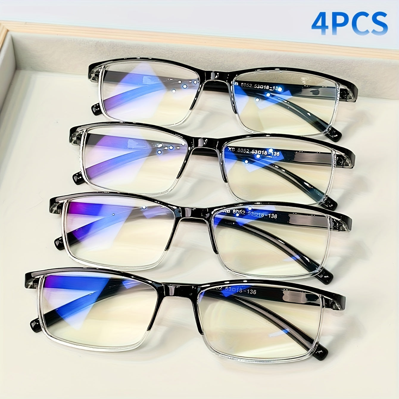Unisex Reading Glasses Half Frame Durable PC Material Stylish Design +1.0 to +4.0