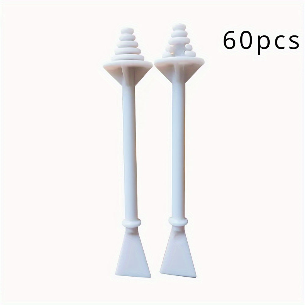 Одноразовые палочки для носового воска - 60 шт. пластиковых аппликаторов для удаления волос из носа