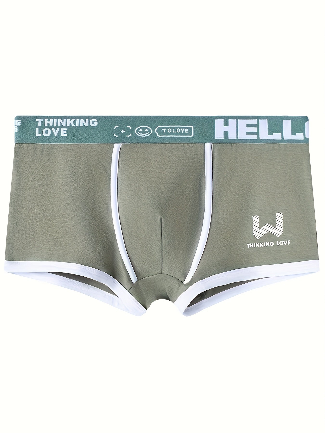 Men's Cotton Boxer Briefs Set of 4 Soft Breathable Stretch Daily Wear