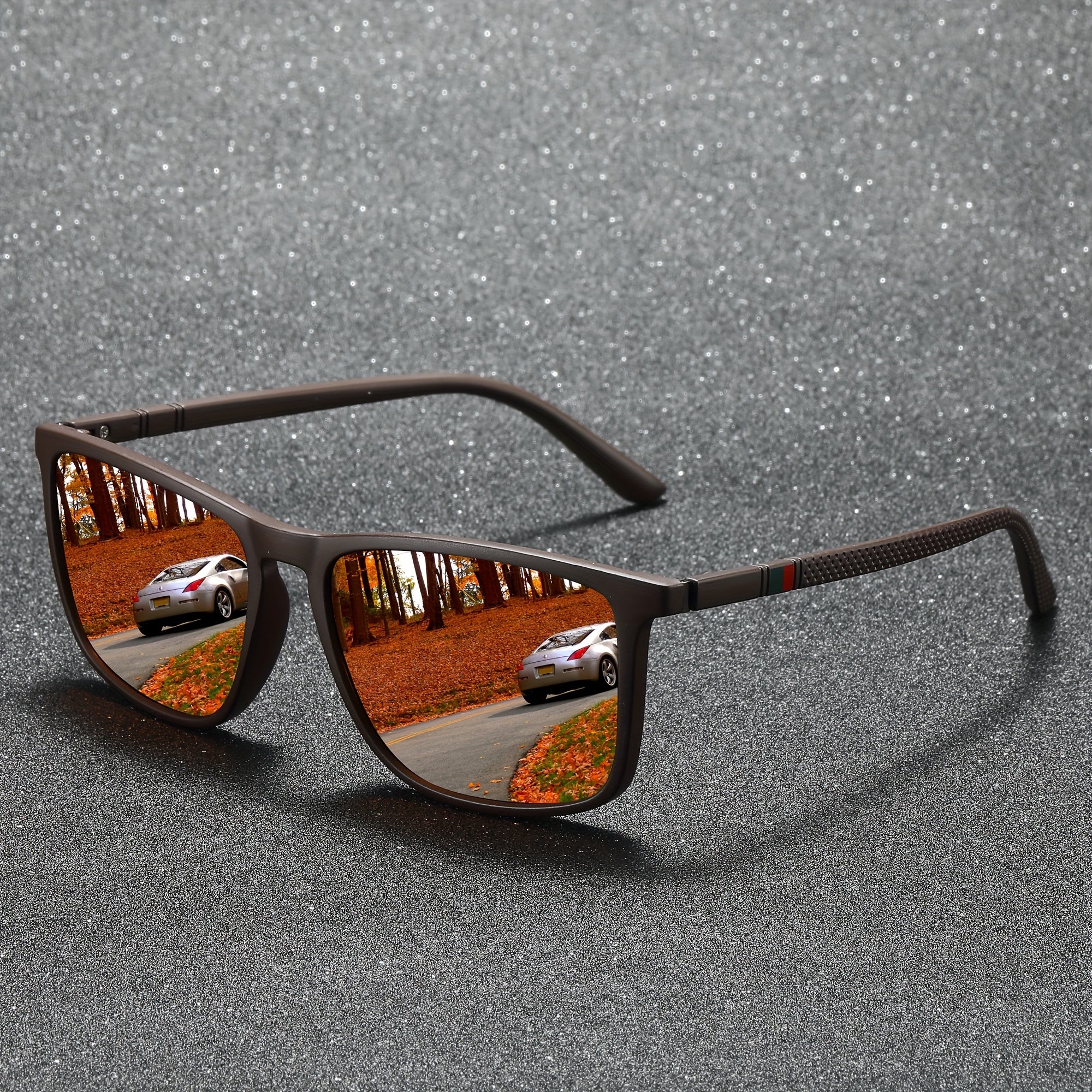 Square Unisex Sunglasses for Outdoor Sports Driving Fishing Photo Prop