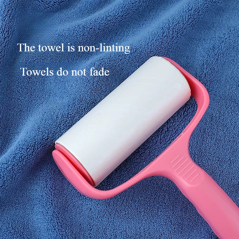 Set of 3 Large Microfiber Bathroom Face Towels Quick-Dry Ultra-Soft Absorbent Blue White Dark Teal