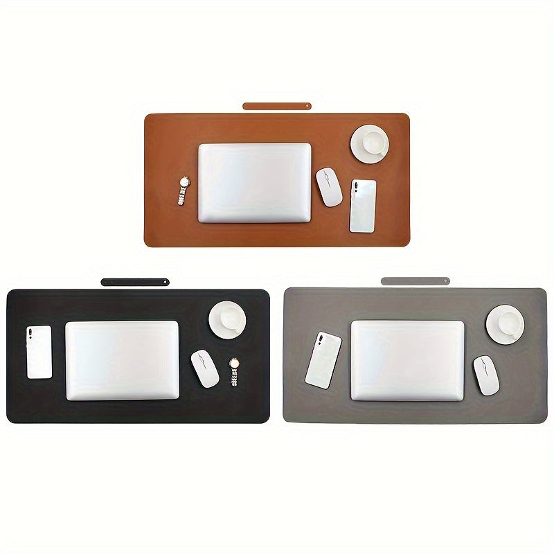 Large PU Leather Desk Pad Blotter Waterproof Non-Slip Extended Mouse Pad Laptop Desk Mat