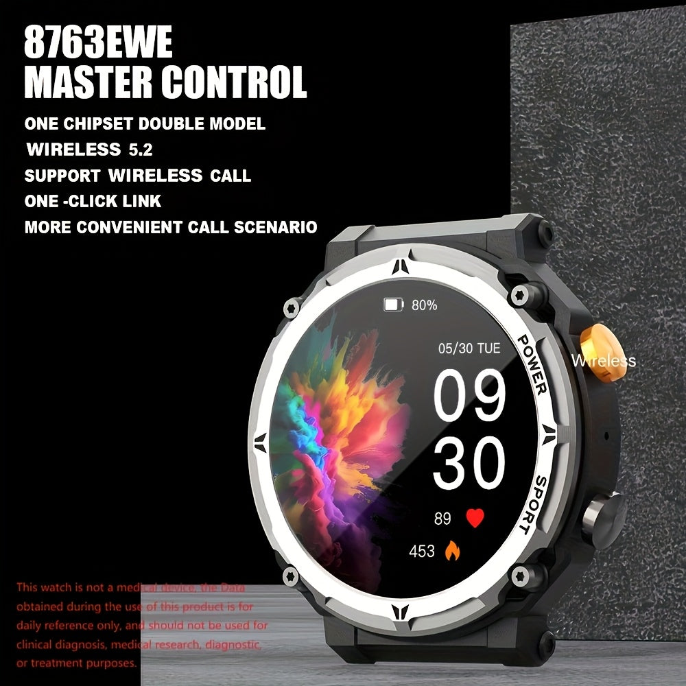 Purspo Tashqi Aqlli Soat iPhone va Android telefonlar uchun, qo'ng'iroqlarga javob berish va ulash, fitnesni kuzatish, musiqa boshqaruvi va uzoq muddatli batareya hayoti bilan. Sportli erkaklar uchun ajoyib sovg'a.