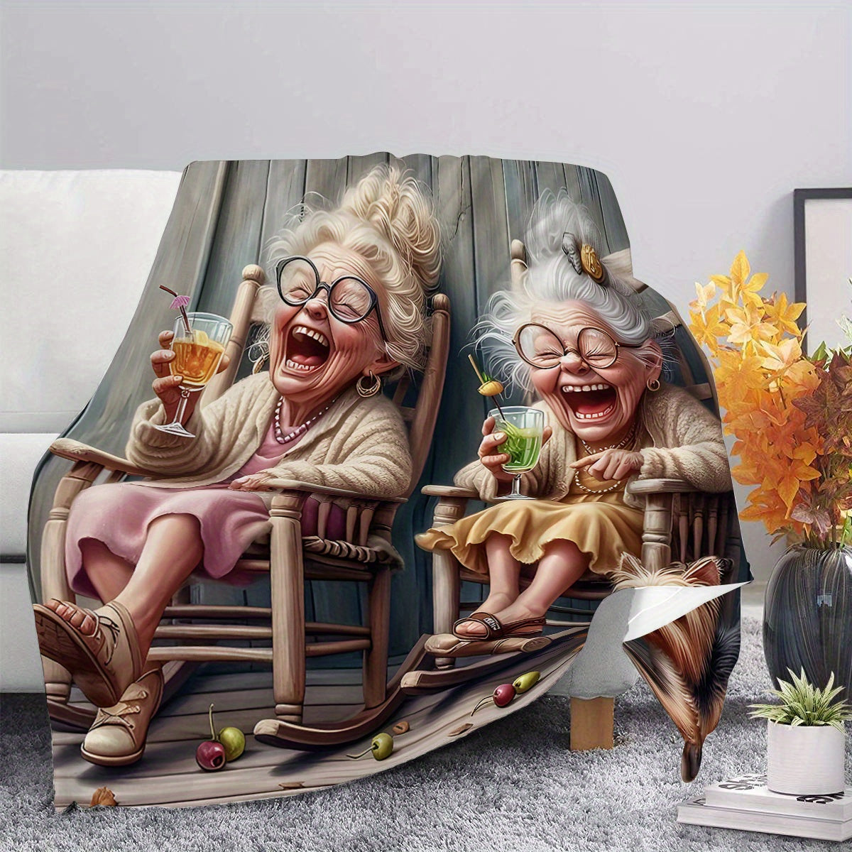 Soft Warm Flannel Throw Blanket for Couch Bed Travel Camping All Seasons