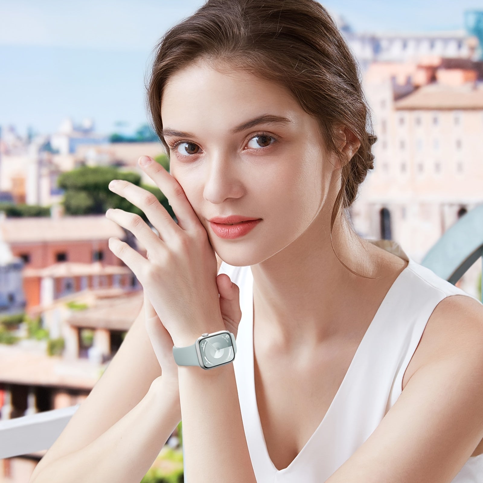 Silicone Sport Bands for Apple Watch Waterproof Adjustable 38mm to 49mm Men Women