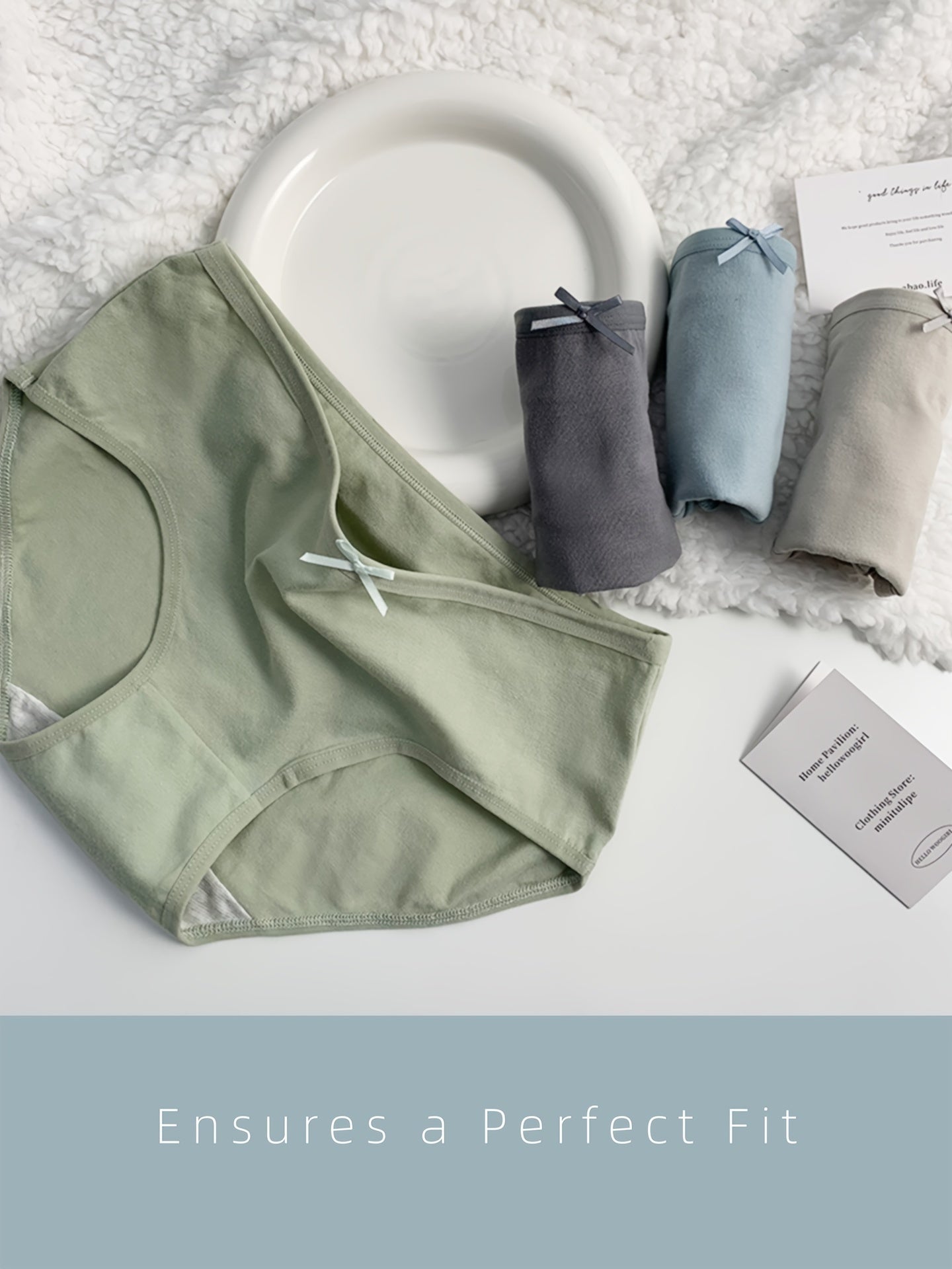 Ayollar uchun Morandi paxta ichki kiyimlari 5 ta to'plam, qulay elastik bel bog'ichi va bir xil ranglar bilan