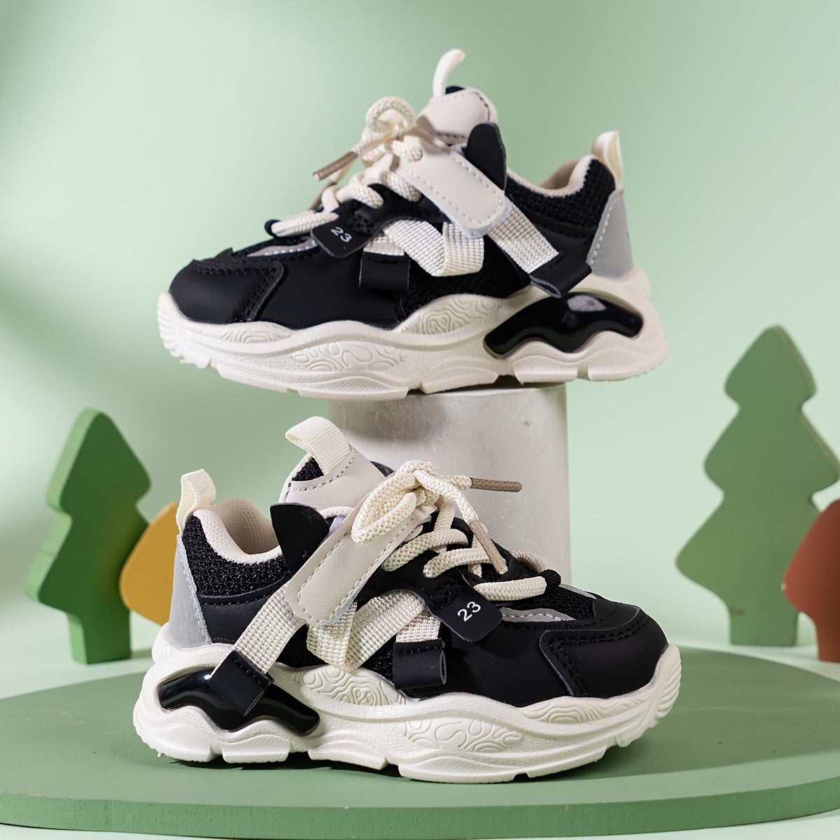 Girls Mesh Chunky Sneakers for Outdoor Activities All-Season Casual Sports